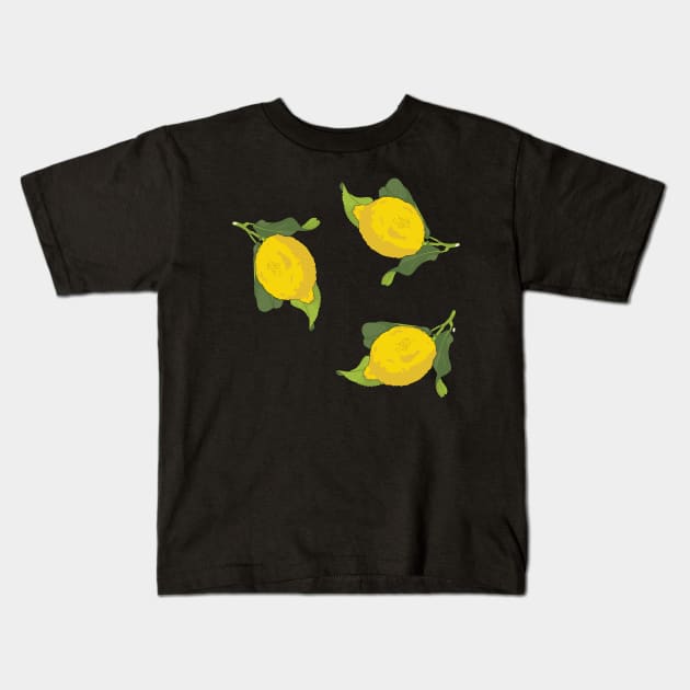 Pattern: Yellow Lemon Kids T-Shirt by Crafting Yellow